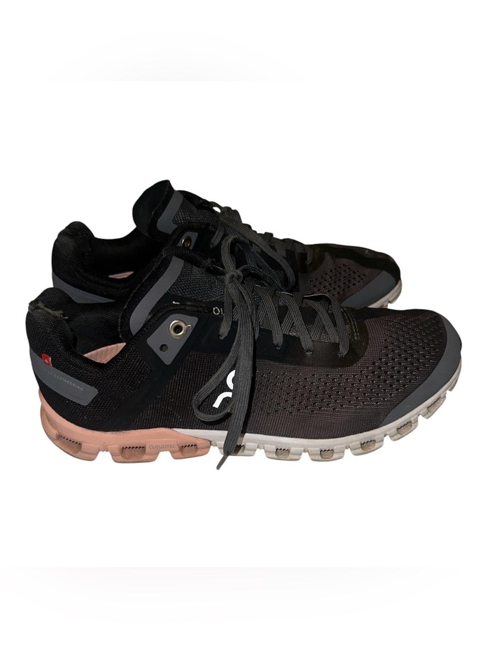 On Running Black Sneakers with Pink Insole